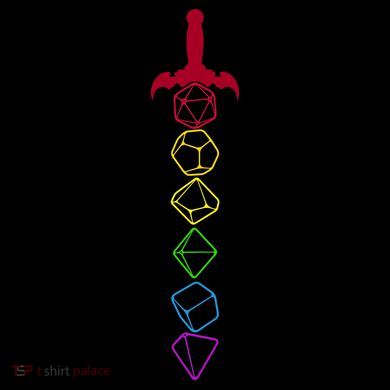RPG Table Top Dice Sword Toddler Long Sleeve Shirt