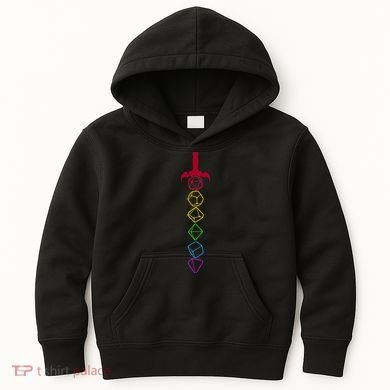 RPG Table Top Dice Sword Kids Hoodie