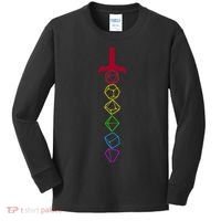 RPG Table Top Dice Sword Kids Long Sleeve Shirt thumb 0