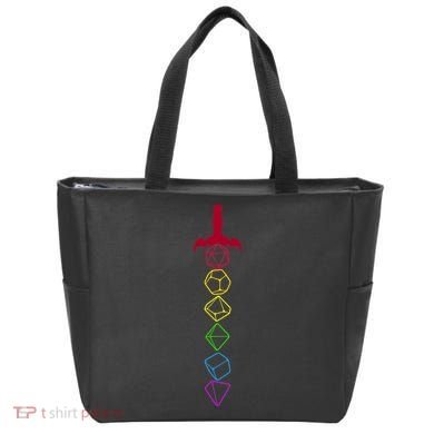 RPG Table Top Dice Sword Tote Bag