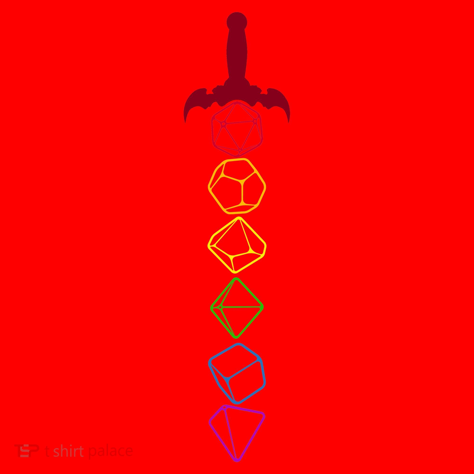 RPG Table Top Dice Sword Santa Hat