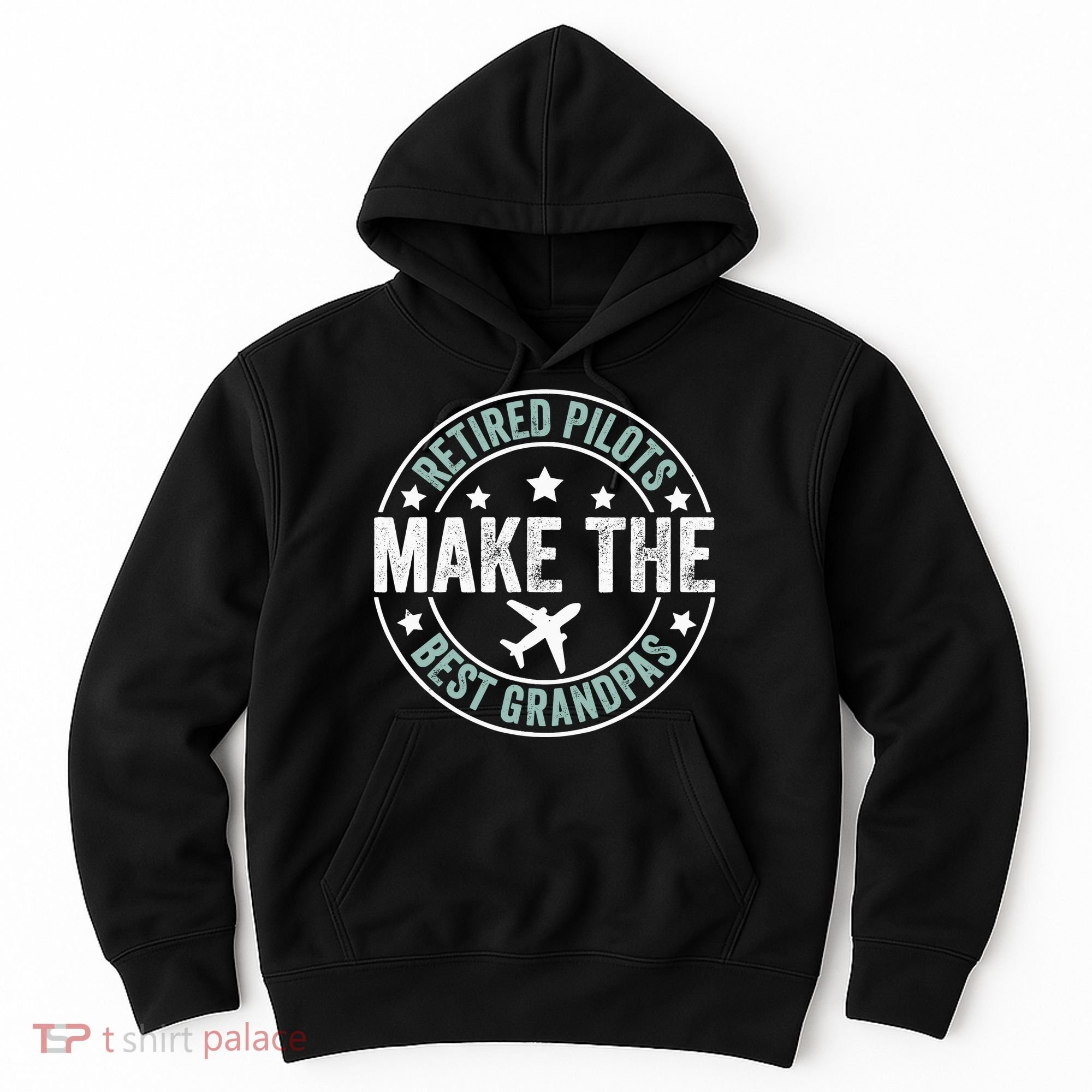 Retired Pilot Grandpa Copilot Airplane Captain Retirement Hoodie