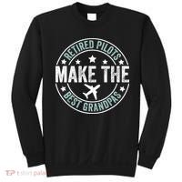 Retired Pilot Grandpa Copilot Airplane Captain Retirement Sweatshirt thumb 0