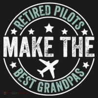 Retired Pilot Grandpa Copilot Airplane Captain Retirement T-Shirt thumb 7