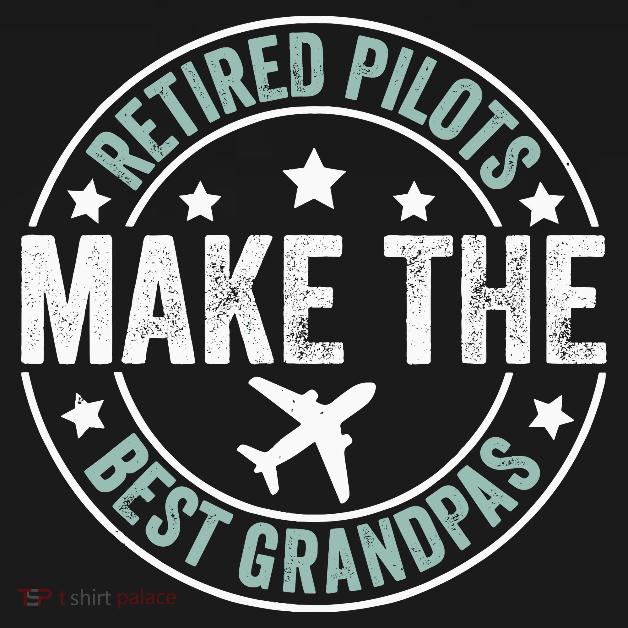 Retired Pilot Grandpa Copilot Airplane Captain Retirement Button