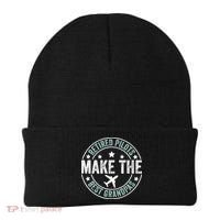 Retired Pilot Grandpa Copilot Airplane Captain Retirement Beanie thumb 0