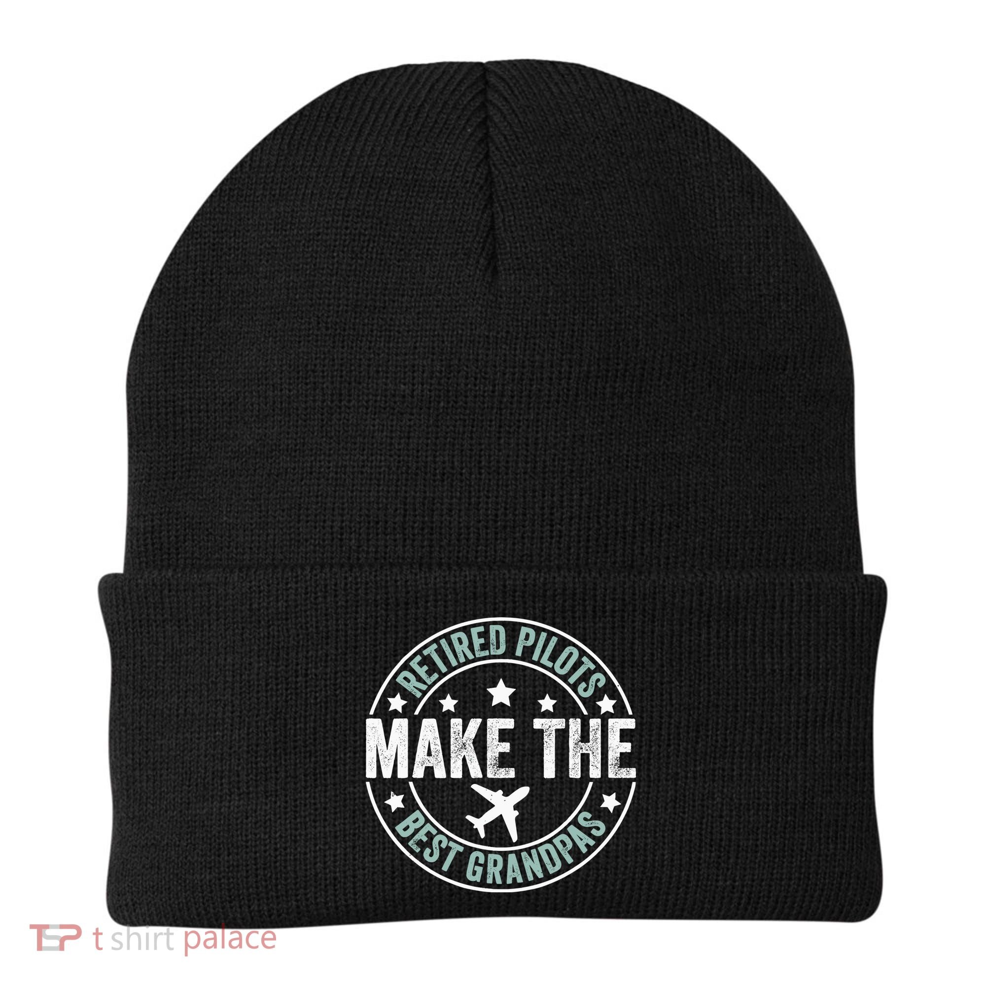Retired Pilot Grandpa Copilot Airplane Captain Retirement Beanie