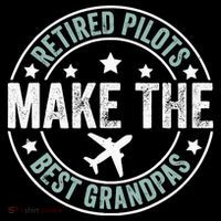 Retired Pilot Grandpa Copilot Airplane Captain Retirement Ornament thumb 1
