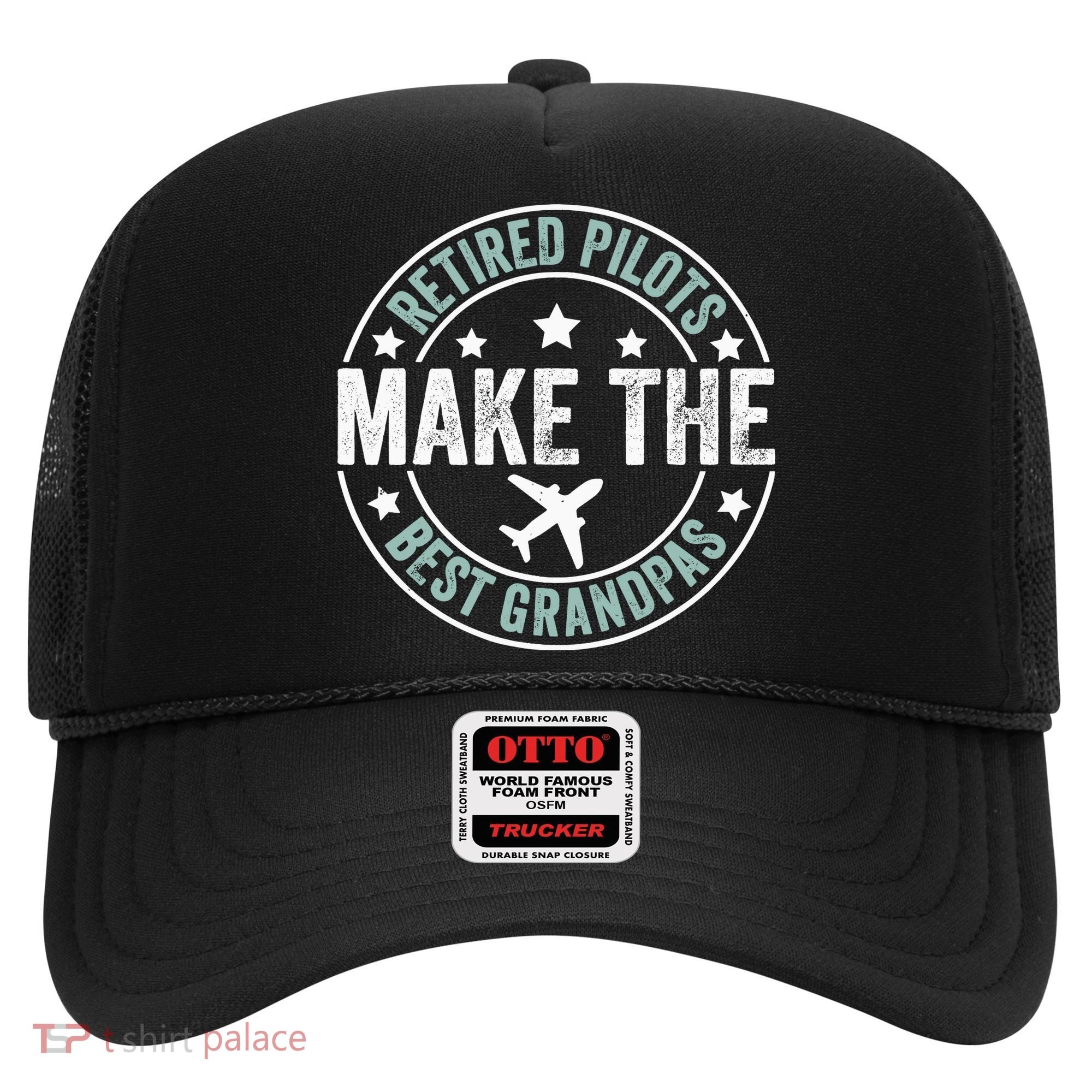 Retired Pilot Grandpa Copilot Airplane Captain Retirement Hat
