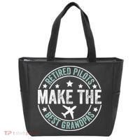 Retired Pilot Grandpa Copilot Airplane Captain Retirement Tote Bag thumb 0
