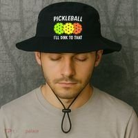 Retro Pickleball Gift Pickleball Players I'll Dink to That Bucket Hat thumb 2