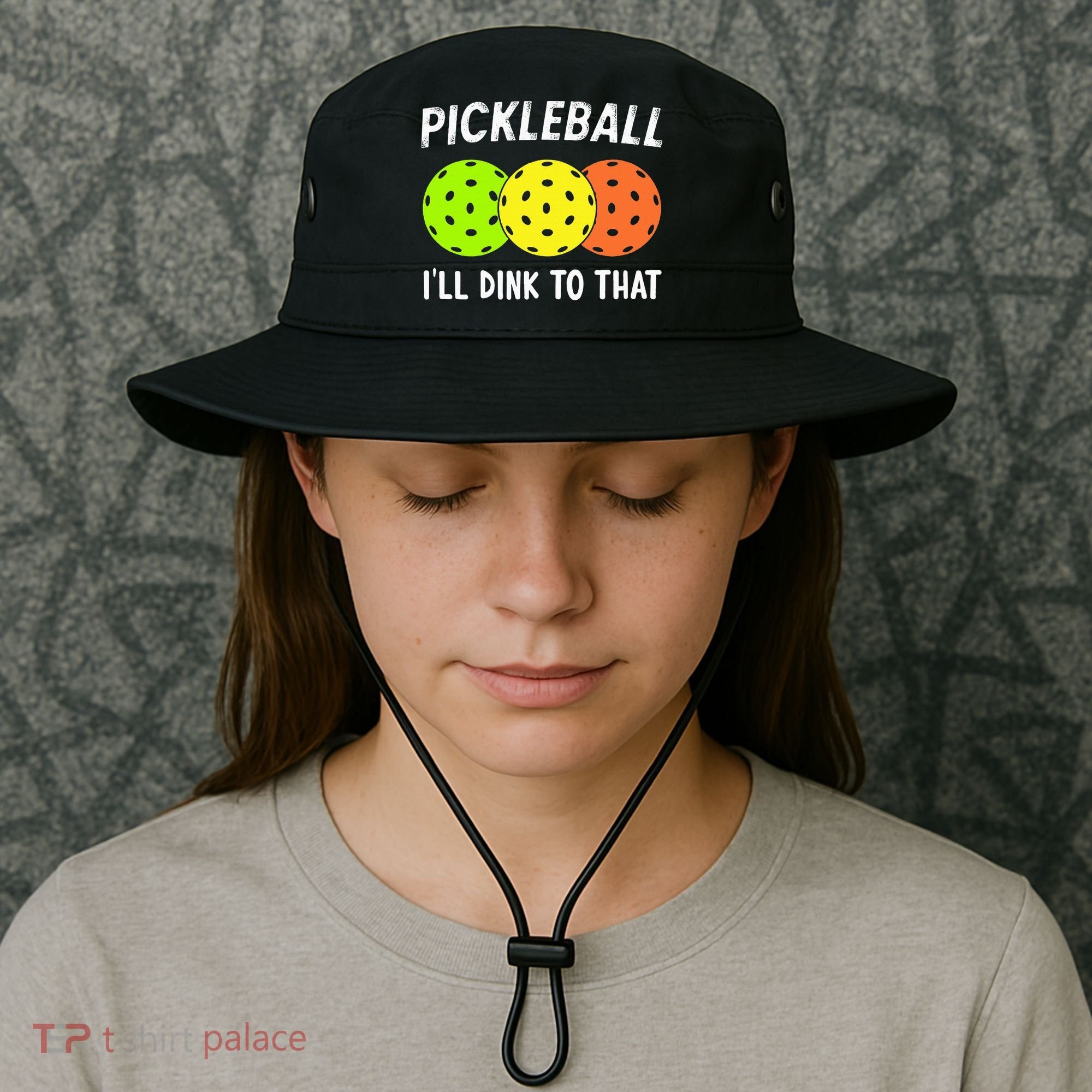 Retro Pickleball Gift Pickleball Players I'll Dink to That Bucket Hat