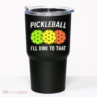 Retro Pickleball Gift Pickleball Players I'll Dink to That Tumbler thumb 0