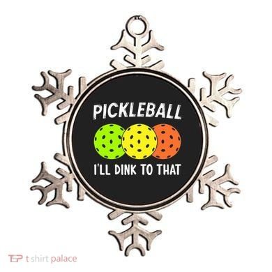 Retro Pickleball Gift Pickleball Players I'll Dink to That Ornament