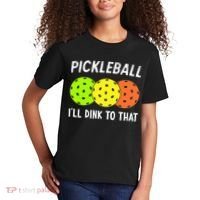 Retro Pickleball Gift Pickleball Players I'll Dink to That Kids T-Shirt thumb 2