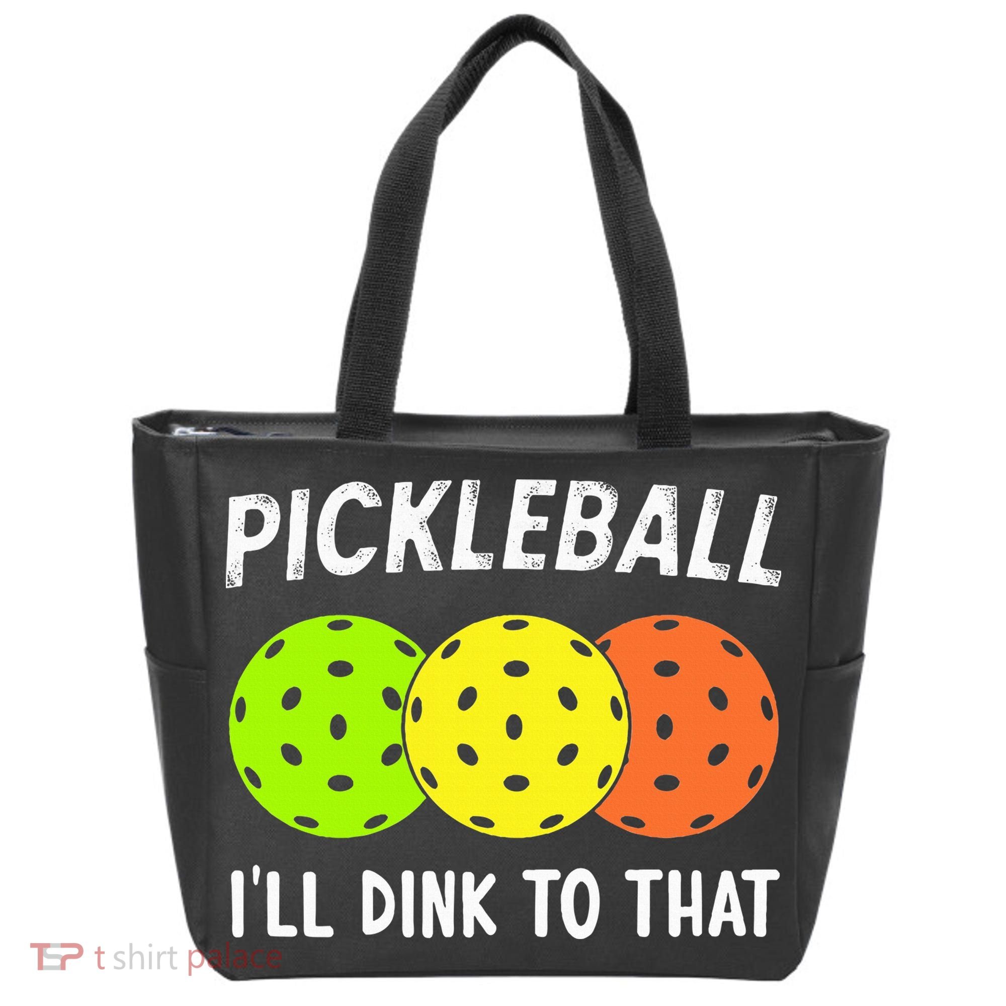 Retro Pickleball Gift Pickleball Players I'll Dink to That Tote Bag