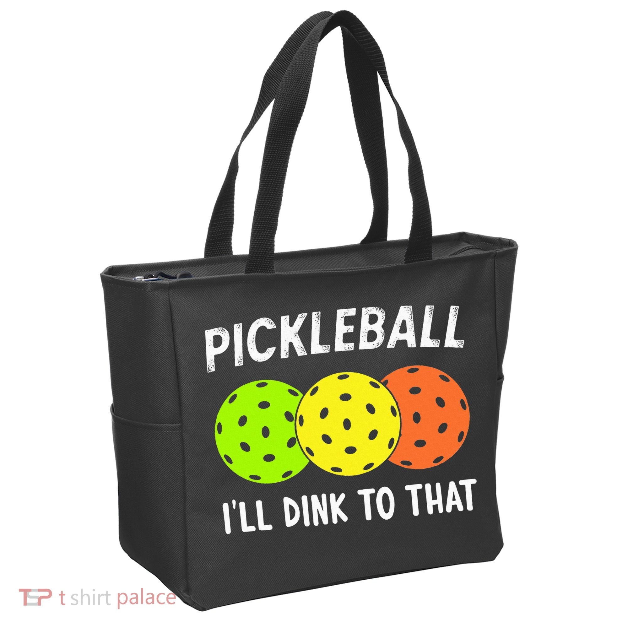 Retro Pickleball Gift Pickleball Players I'll Dink to That Tote Bag