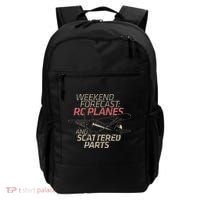 RC Plane Gift Weekend Forecast RC Pilot Model Airplane Lover Backpack thumb 0
