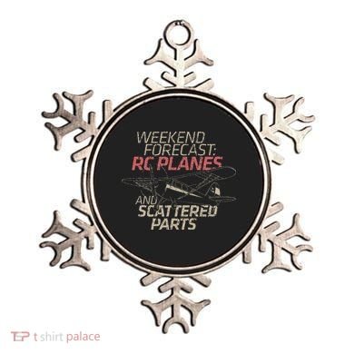 RC Plane Gift Weekend Forecast RC Pilot Model Airplane Lover Ornament