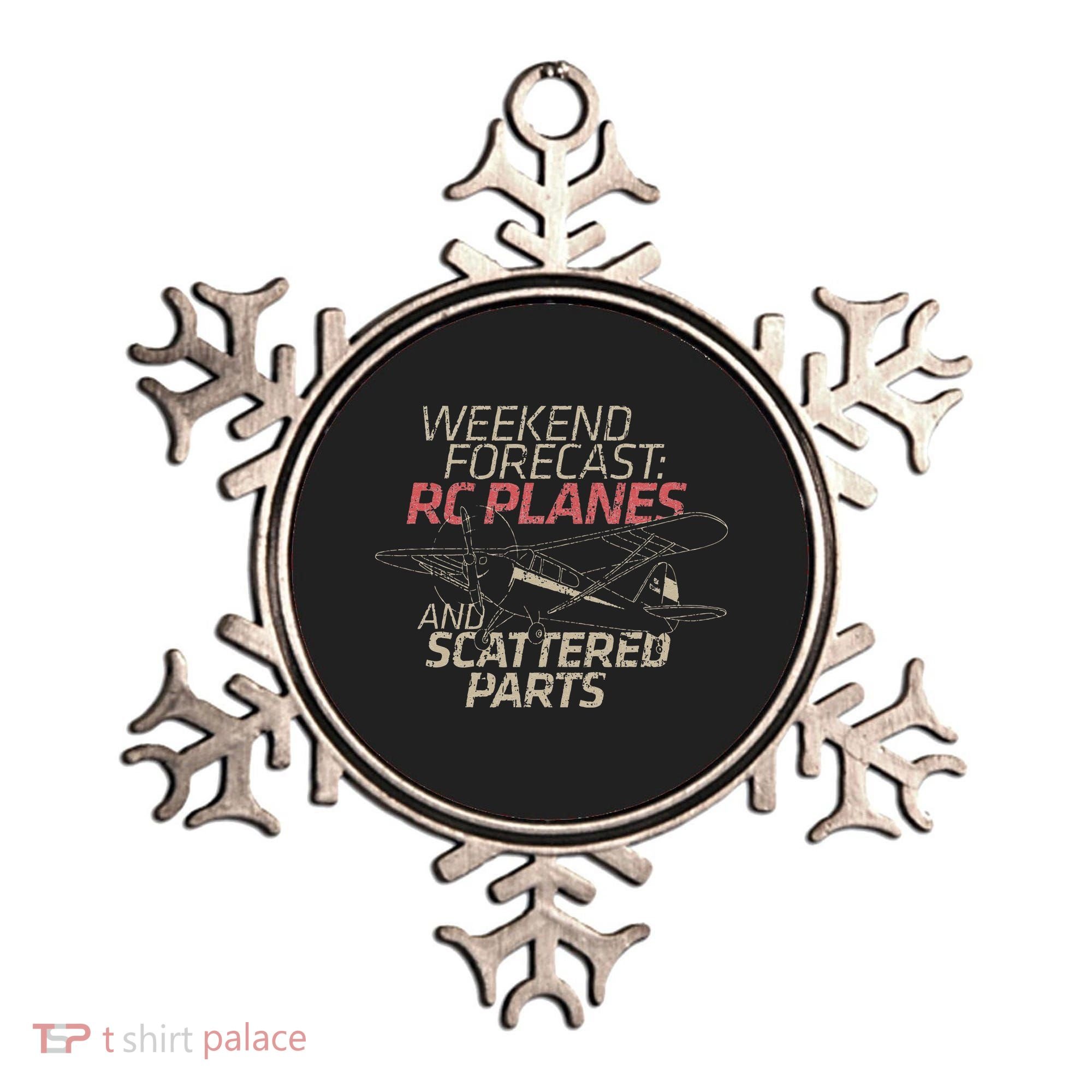 RC Plane Gift Weekend Forecast RC Pilot Model Airplane Lover Ornament