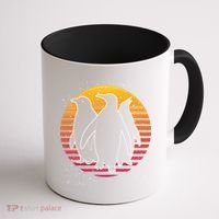 Retro Penguin Gift Coffee Mug thumb 1