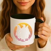 Retro Penguin Gift Coffee Mug thumb 3
