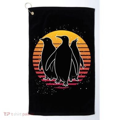 Retro Penguin Gift Golf Towel
