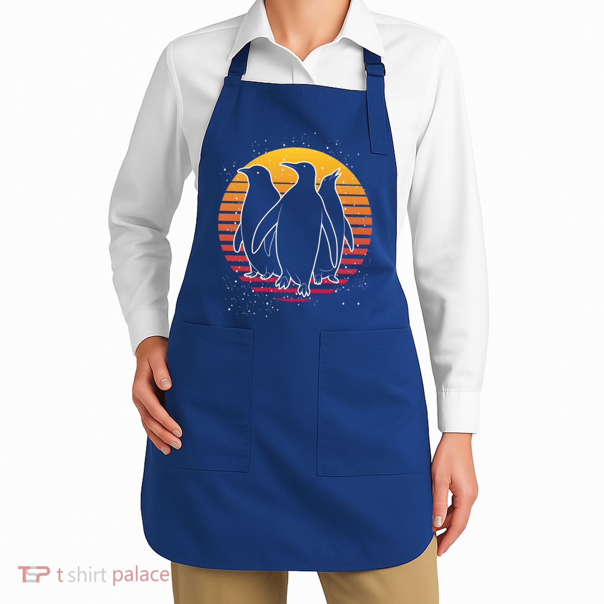 Retro Penguin Gift Apron