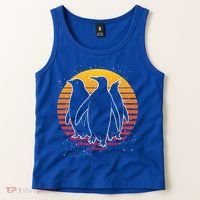 Retro Penguin Gift Tank Top thumb 2