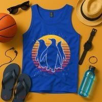 Retro Penguin Gift Tank Top thumb 4