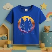 Retro Penguin Gift Toddler T-Shirt thumb 3