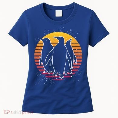 Retro Penguin Gift Women's T-Shirt