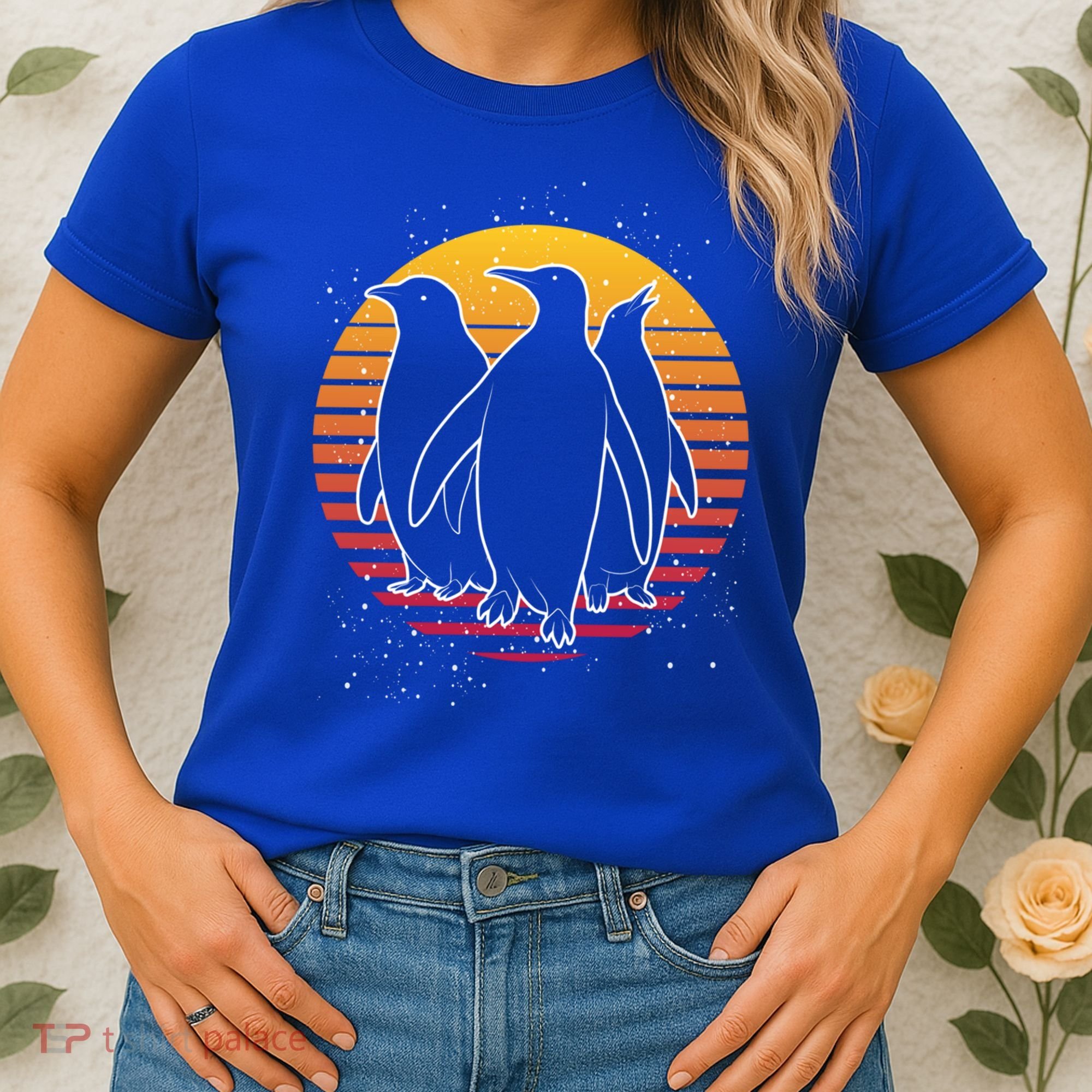 Retro Penguin Gift Women's T-Shirt