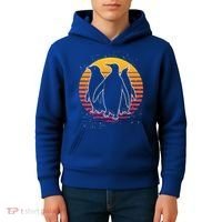 Retro Penguin Gift Kids Hoodie thumb 4