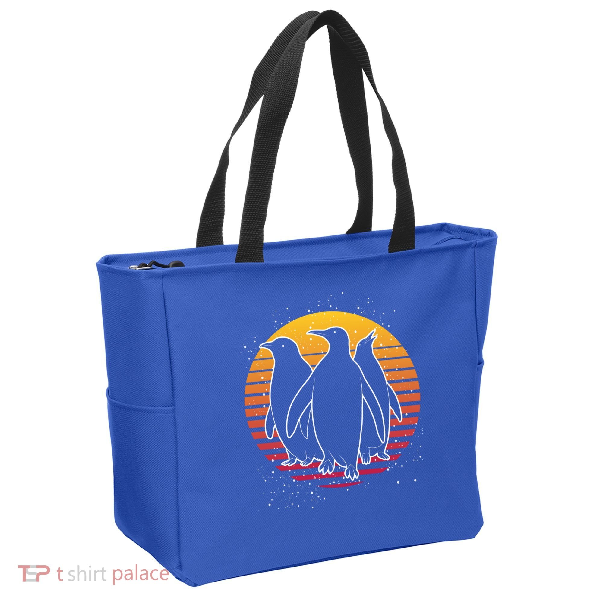 Retro Penguin Gift Tote Bag