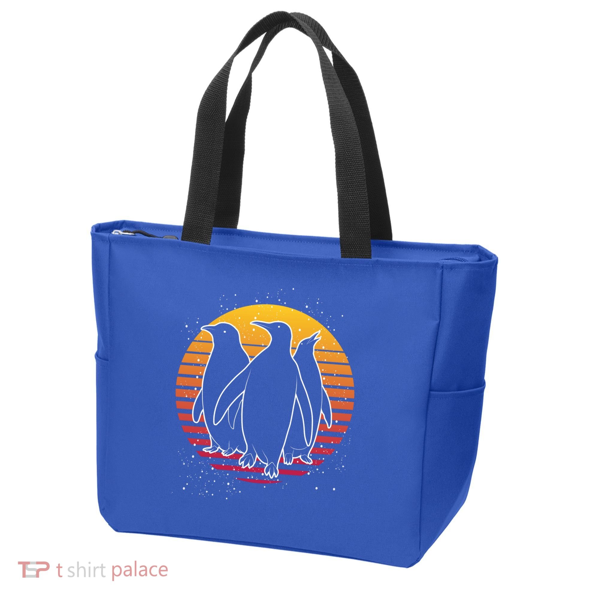 Retro Penguin Gift Tote Bag