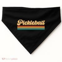 Retro Pickleball Gift USA-Made Doggie Bandana thumb 0