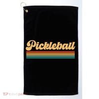 Retro Pickleball Gift Golf Towel thumb 0