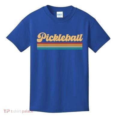 Retro Pickleball Gift Kids T-Shirt