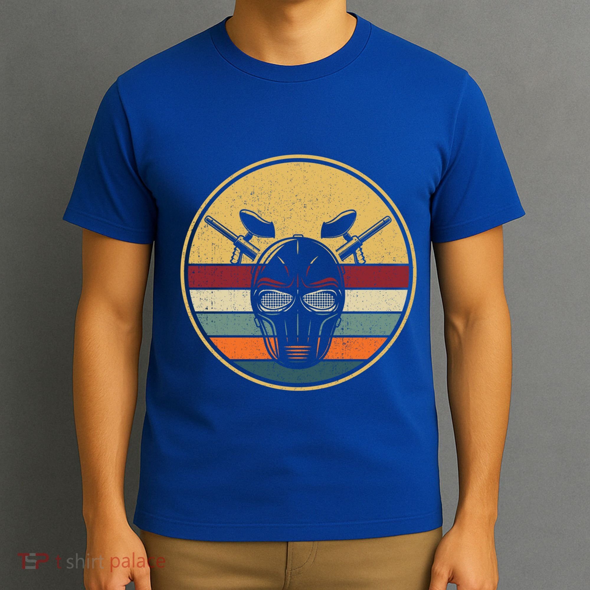 Retro Paintballer Gun Gift Vintage Paintball Player Paintball Cool Gift T-Shirt