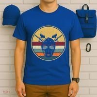 Retro Paintballer Gun Gift Vintage Paintball Player Paintball Cool Gift T-Shirt thumb 6