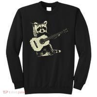 Raccoon Playing Guitar Music Sweatshirt thumb 0