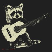 Raccoon Playing Guitar Music Hat thumb 2