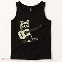 Raccoon Playing Guitar Music Tank Top thumb 2