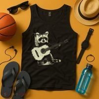 Raccoon Playing Guitar Music Tank Top thumb 4