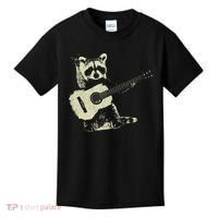 Raccoon Playing Guitar Music Kids T-Shirt thumb 0