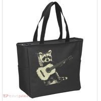 Raccoon Playing Guitar Music Tote Bag thumb 2