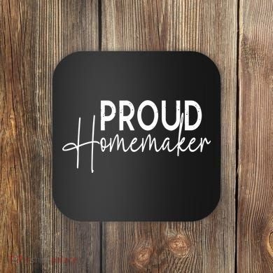 Reckless Patriot Gear Proud Homemaker Coaster
