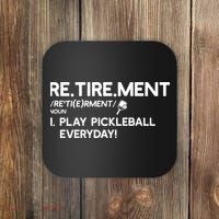 REtirement Pickleball Gift For Pickleball Player Coaster thumb 0