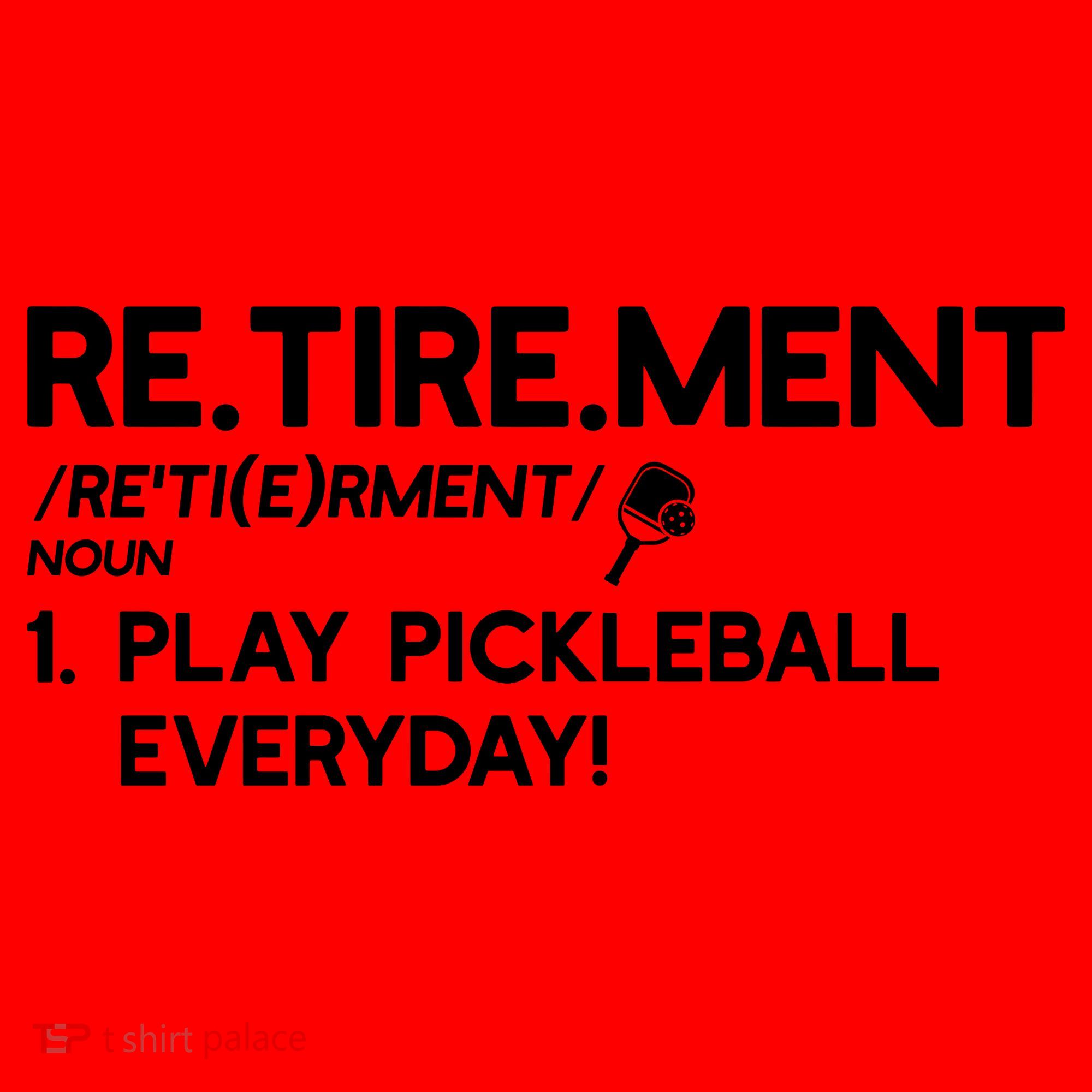 REtirement Pickleball Gift For Pickleball Player Santa Hat